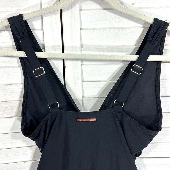 Jones NY Swimsuit One Piece Size Medium Black - Picture 7 of 14